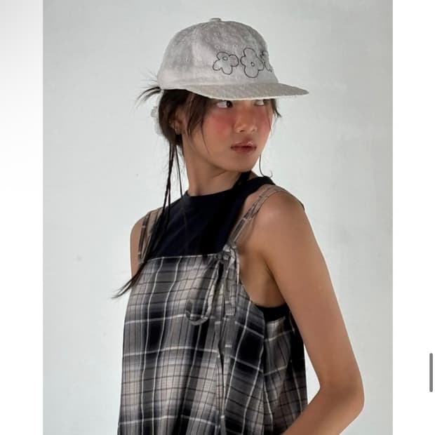 호쿠스포쿠스 Lace Ball Cap_White