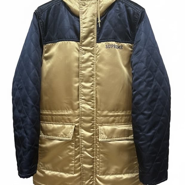 슈프림 퀄팅 후드 패딩자켓