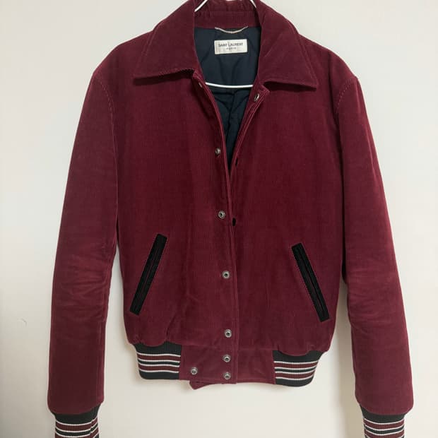 생로랑 17AW 코듀로이 테디자켓 44사이즈