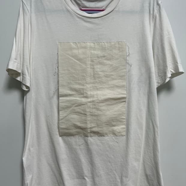 마르지엘라 스퀘어 화이트 반팔티 (18ss)