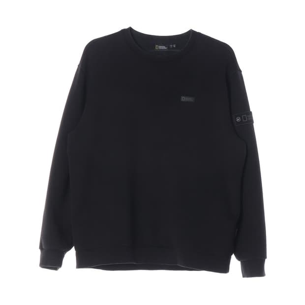 내셔널지오그래픽 오버핏 로고 맨투맨 XL