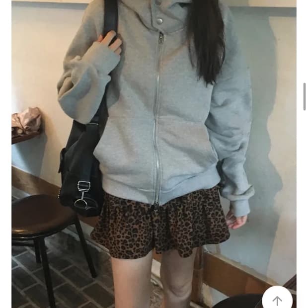 오버핏 하이넥 후드집업 유니섹스 아우터