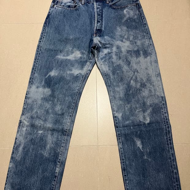 언유즈드 블루 워시드 데님 3 사이즈.