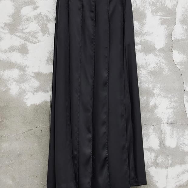 YOUTH 유스 Pleated Wrap Maxi Skirt