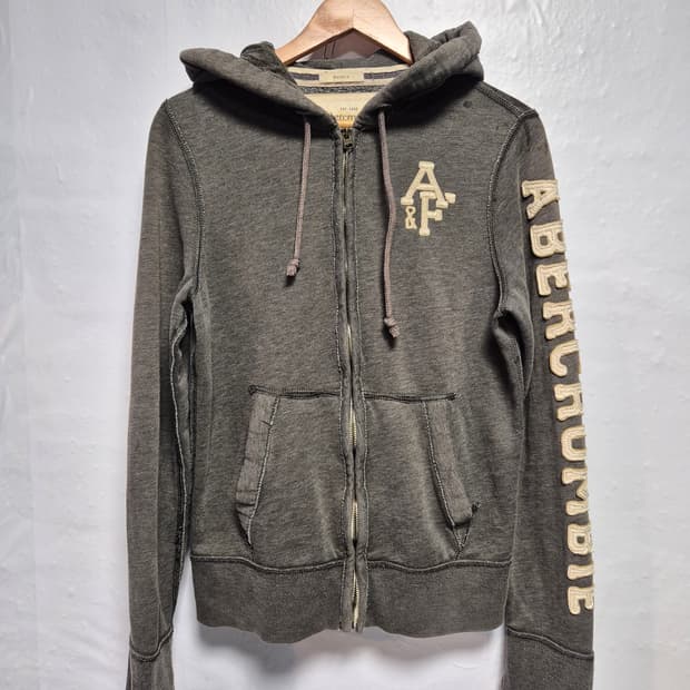 아베크롬비 Y2K 올드스쿨 그레이 후드집업 S사이즈