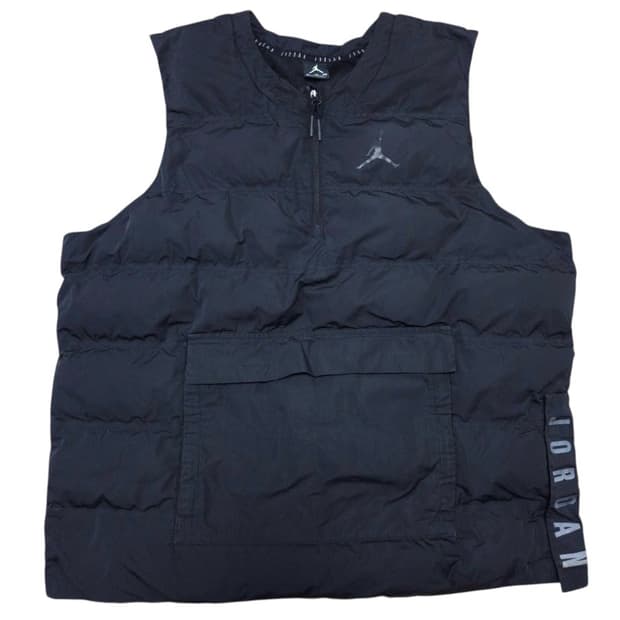 바배) 조던23 하프집업 포켓 블랙 패딩 조끼 베스트