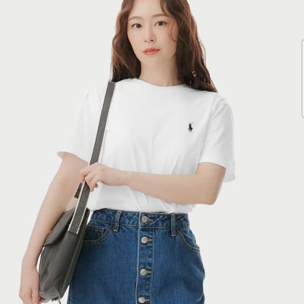폴로랄프로렌 시그니쳐로고 크루넥 반팔 티셔츠 S size