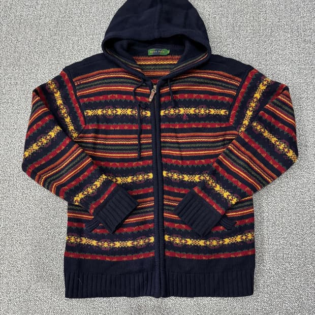 빈폴 니트 후드집업