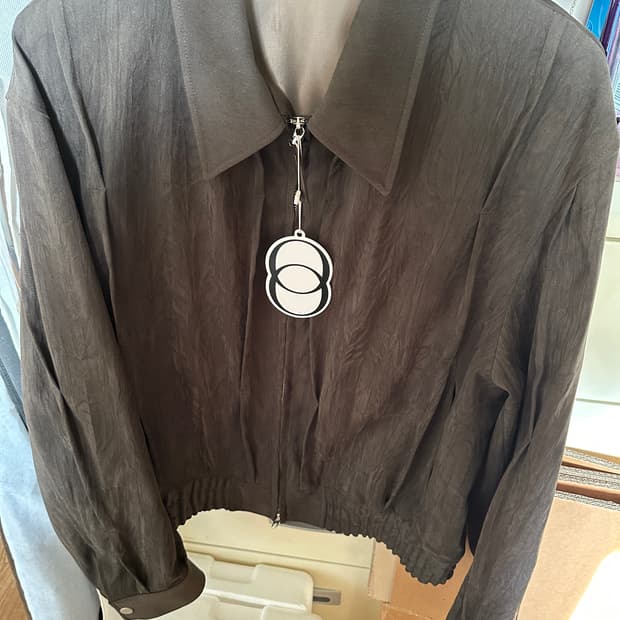 [46] 엘무드 닷츠 블루종 자켓 브라운