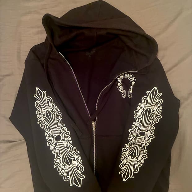 Chrome hearts 크롬하츠 홀스슈 헤비웨이트 후드집업 L
