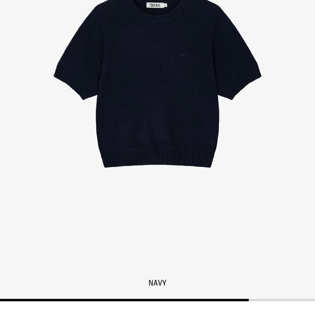 그로브 로손 니트 네이비