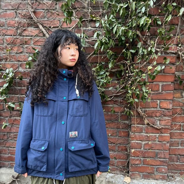 Titicaca 네이비 후드 자켓&히피 후드 플리스 집업