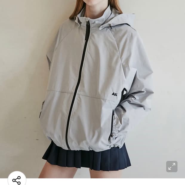 아밤/아밤홈 그레이 바람막이 자켓