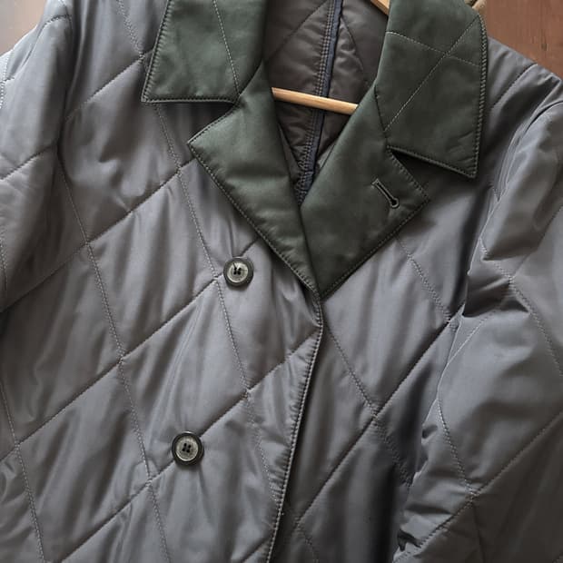 우영미&솔리드옴므 남성 다이아몬드 퀄팅 자켓(네고 가능)