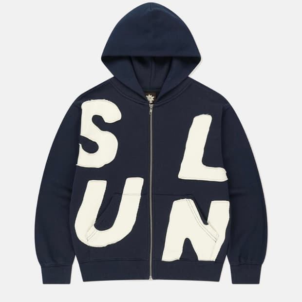 (M)썬러브 캐피탈 후드집업 네이비