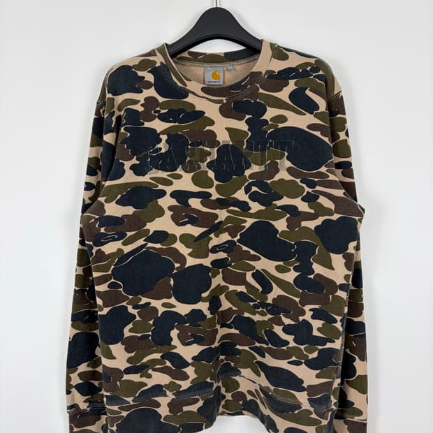 a104) 칼하트 카모 맨투맨