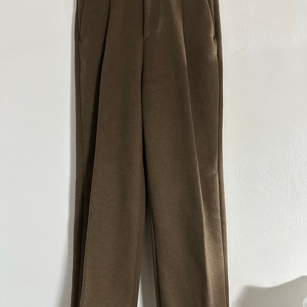 LABEL 라벨 아카이브 모직 울 슬랙스 브라운 4사이즈