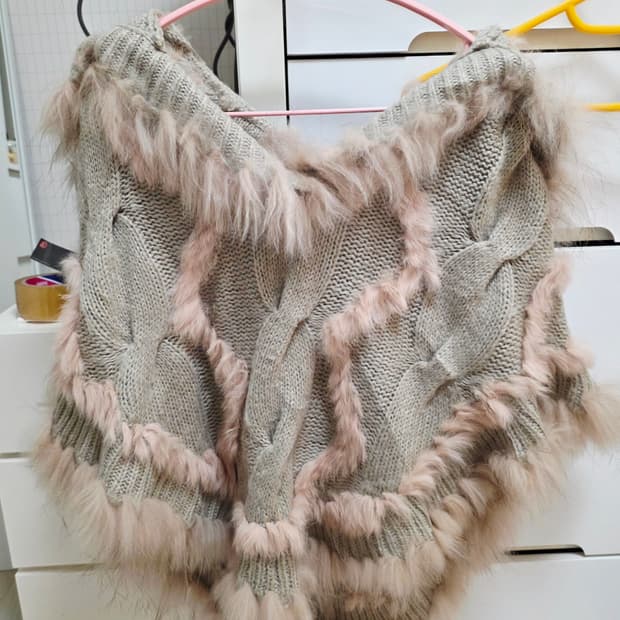 모리걸 케이프 토끼깔 베이지케이프 판매 빈티지케이프