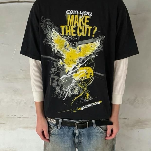 빈티지 락 밴드 반팔티 L 