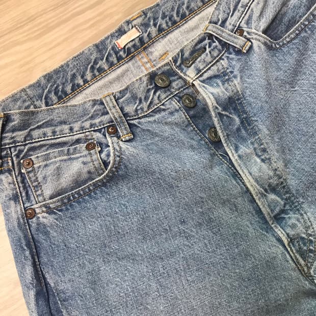 캡틴선샤인 사이드컷 데님 팬츠
