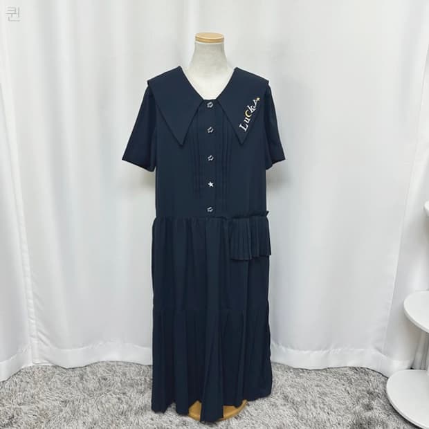 MAISON DE MAIER 여자 카라 롱원피스 다크네이비 FREE