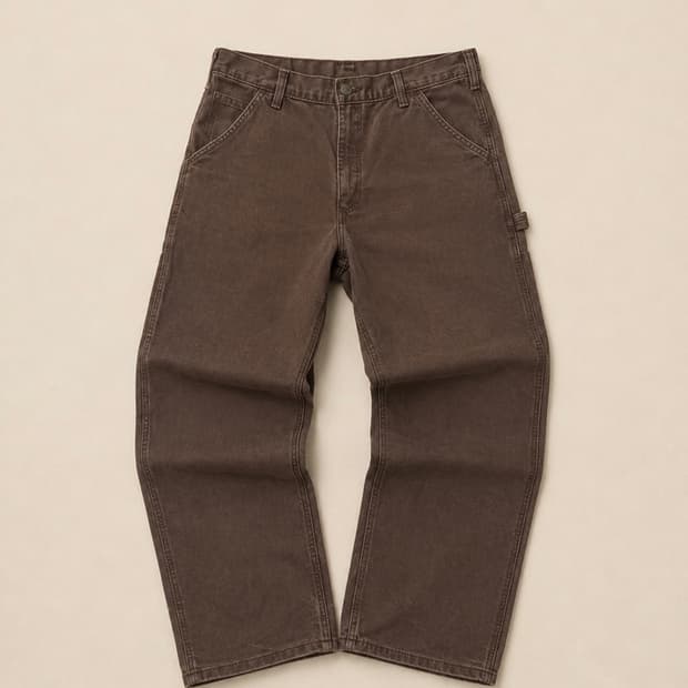 Carhartt 칼하트 브라운 덕 캔버스 워크팬츠