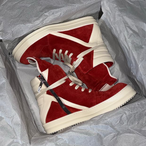 릭오웬스 지오바스켓 카넬리언 레드 45