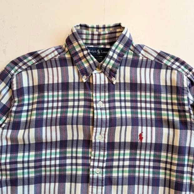 폴로 랄프로렌 믹스 컬러 셔츠