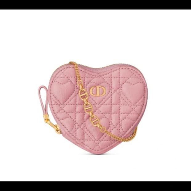 디올 CARO 하트 미니백 핑크
