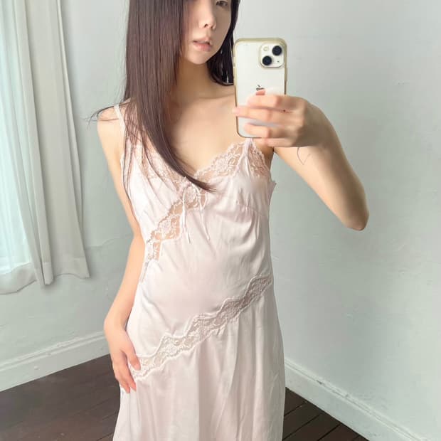 레이어드 슬립 원피스