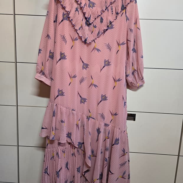 오앨 인디핑크 쉬폰 원피스(새상품)