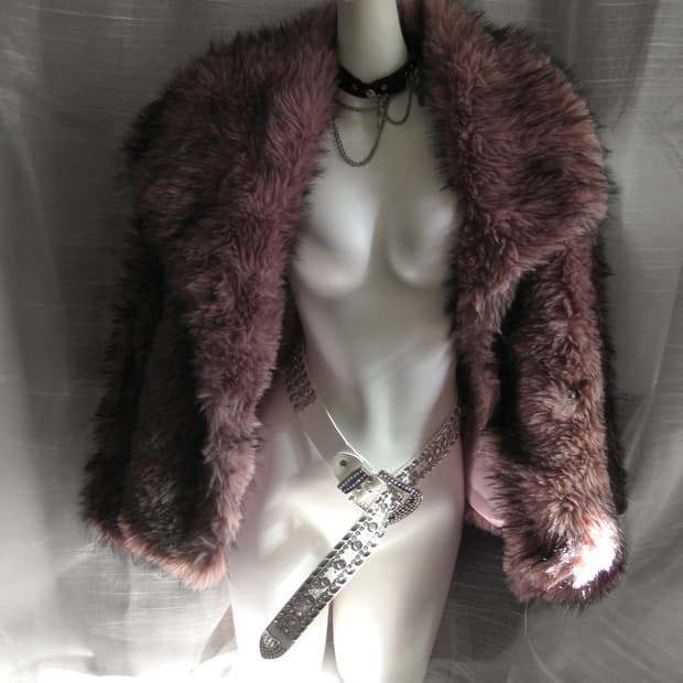 핑크 퍼자켓 glam fur jacket