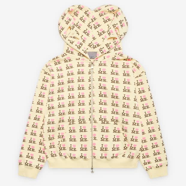 [M]애슐리 윌리엄스 26ss 아이 하트 미 버터플라이 후드집업/옐로우