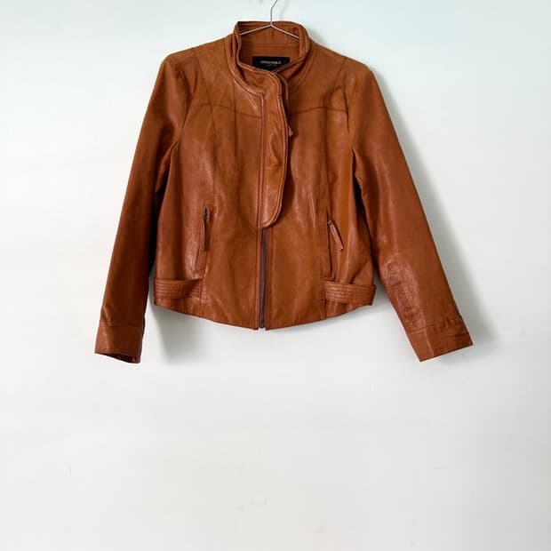 CROCODILE LADIES leather jacket / orange