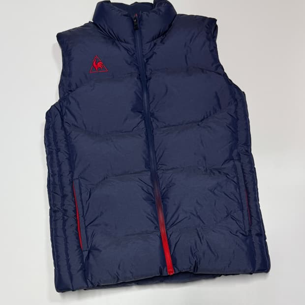 르꼬끄 스포르티브 덕 다운 패딩 조끼 L 네이비