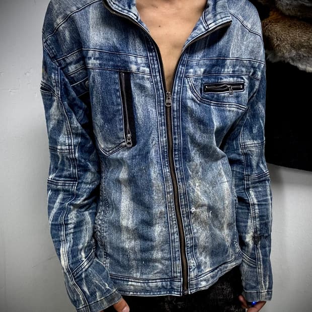 “Vintage”Y2K Mood Washed Jacket