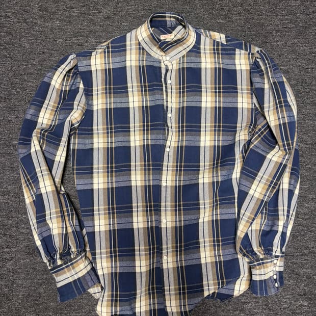 캐피탈 셔링 디테일 체크셔츠 (3)