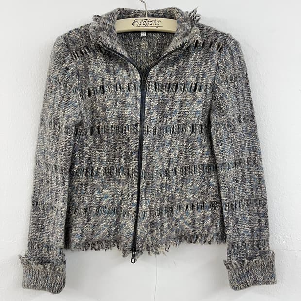 90s 빈티지 엠포리오 아르마니 니트 집업 자켓