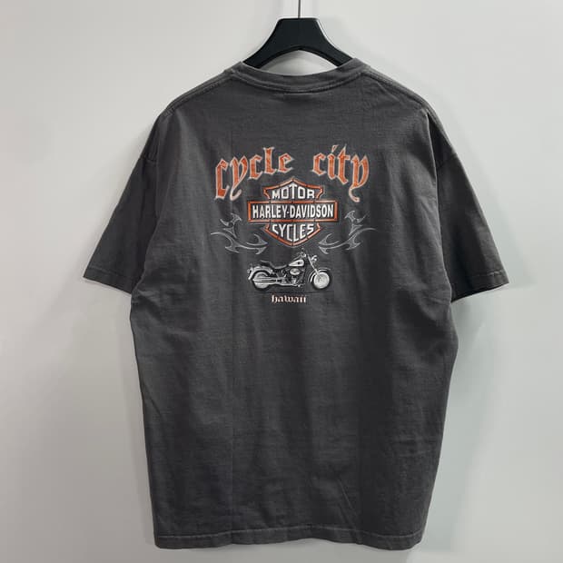 할리데이비슨 프린팅 워싱 반팔티 (on.744)