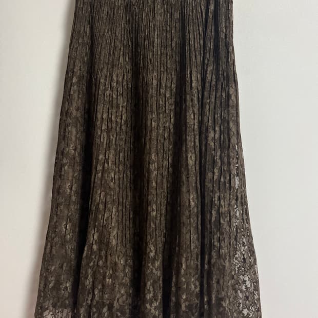 Brown Sheer Skirt 브라운 쉬어 스커트