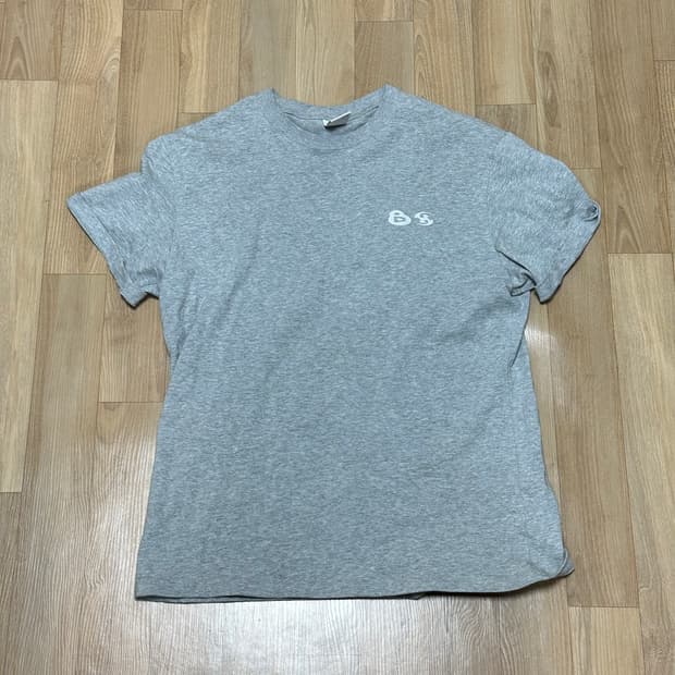 산산기어 x 뷰티풀 로고 티셔츠 멜란지그레이