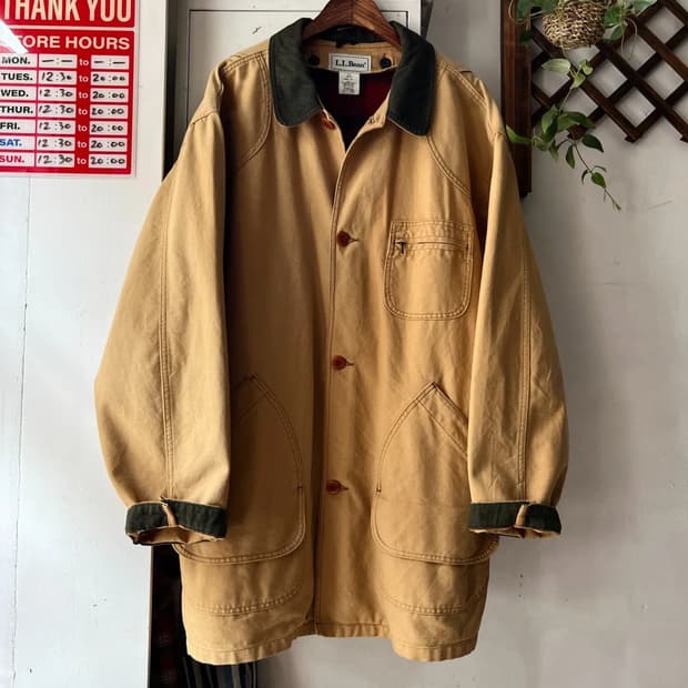 [2XL]90's 엘엘빈 USA 버팔로 블랭킷 헌팅 자켓