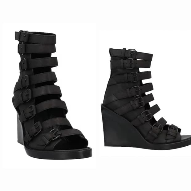 Ann demeulemeester wedge heels 38