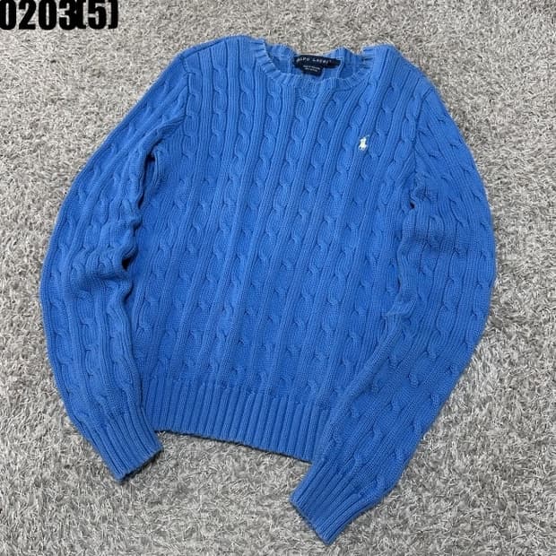 폴로 케이블 니트