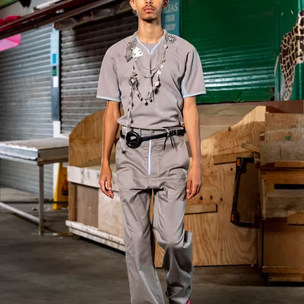 44) kiko kostadinov beige jersey t shirt