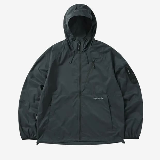 [L] 디스이즈네버댓 퍼텍스 QA 윈드브레이커 워시드 블랙