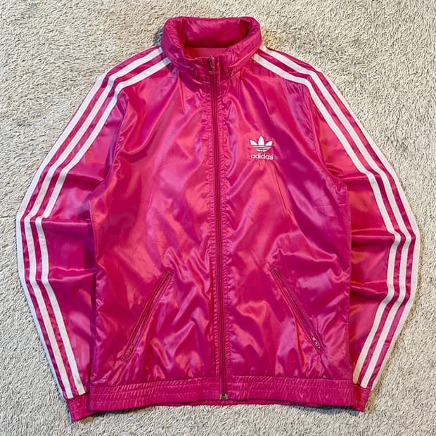 아디다스 ADIDAS 오리지널 바람막이 자켓 핑크 우먼스 36