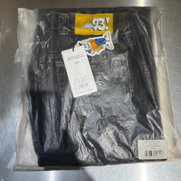 폴라 스케이트 93 데님 워시드블랙 28-30 사이즈 새상품