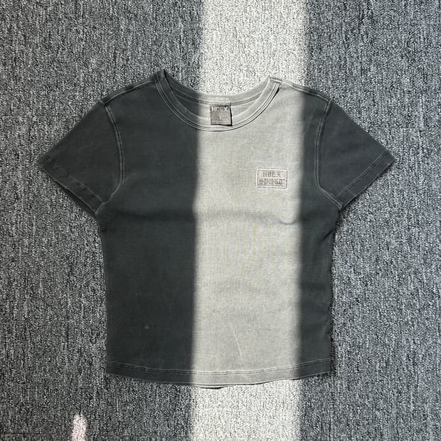 HDEX 워시드 레귤러핏 숏 슬리브