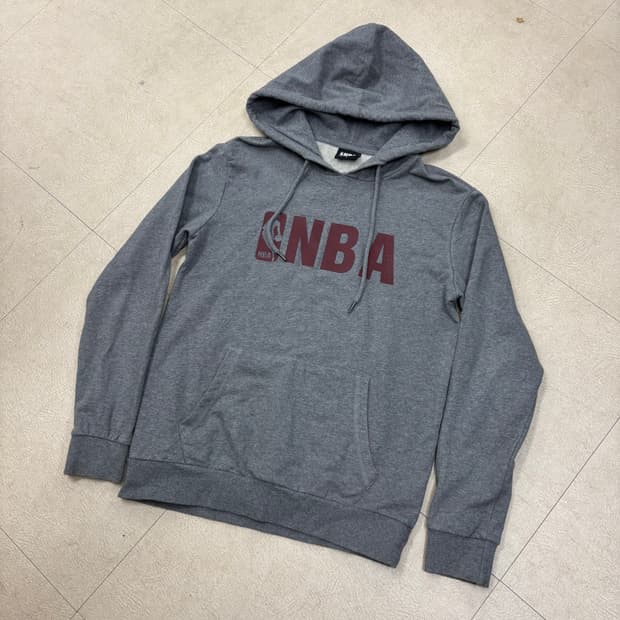 NBA 빅로고 그레이 후드티